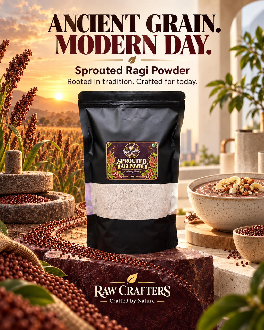 Sprouted Ragi Powder 1Kg
