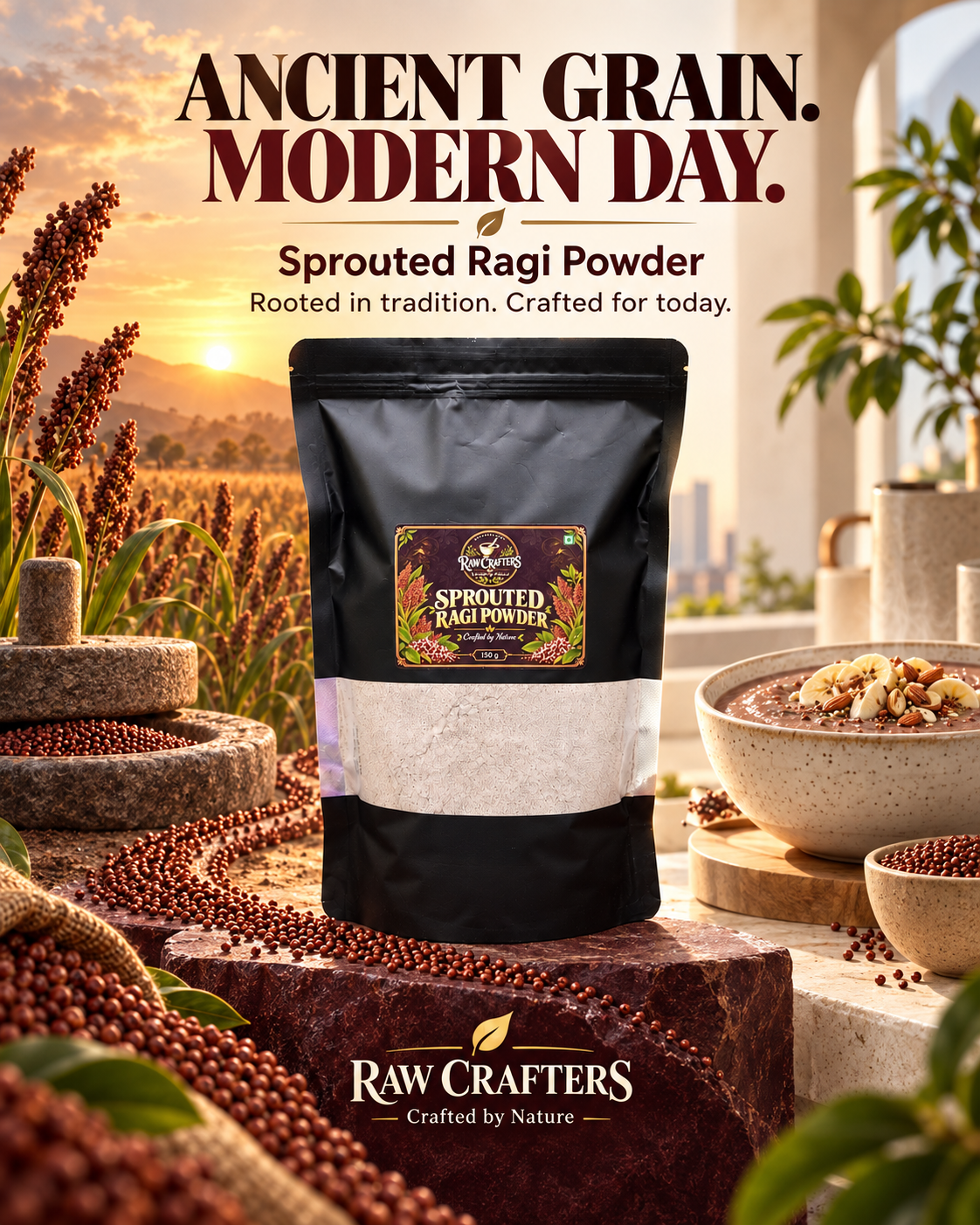Sprouted Ragi Powder 1Kg