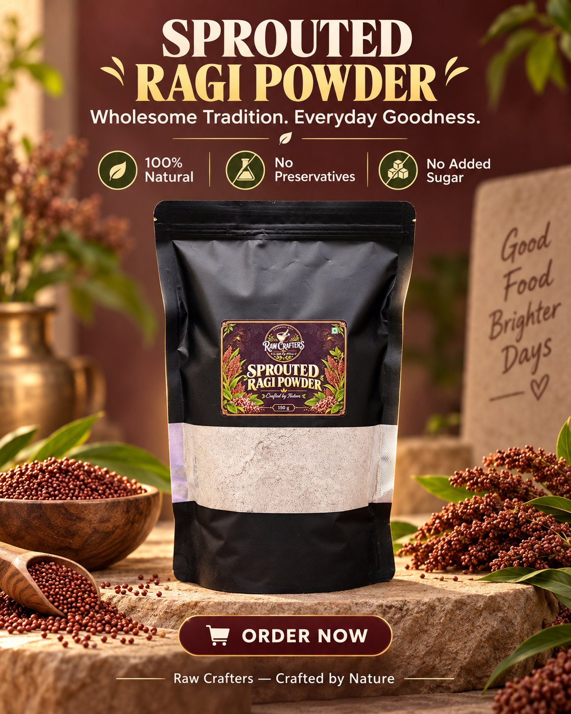 Sprouted Ragi Powder 1Kg